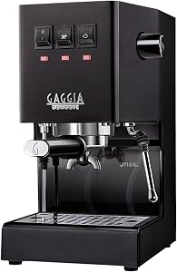 Gaggia RI9380/49 Classic Evo Pro Espresso Machine, Thunder Black, Small